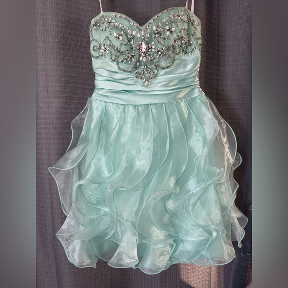 B Darlin Strapless Mini Dress - Picture 1 of 7